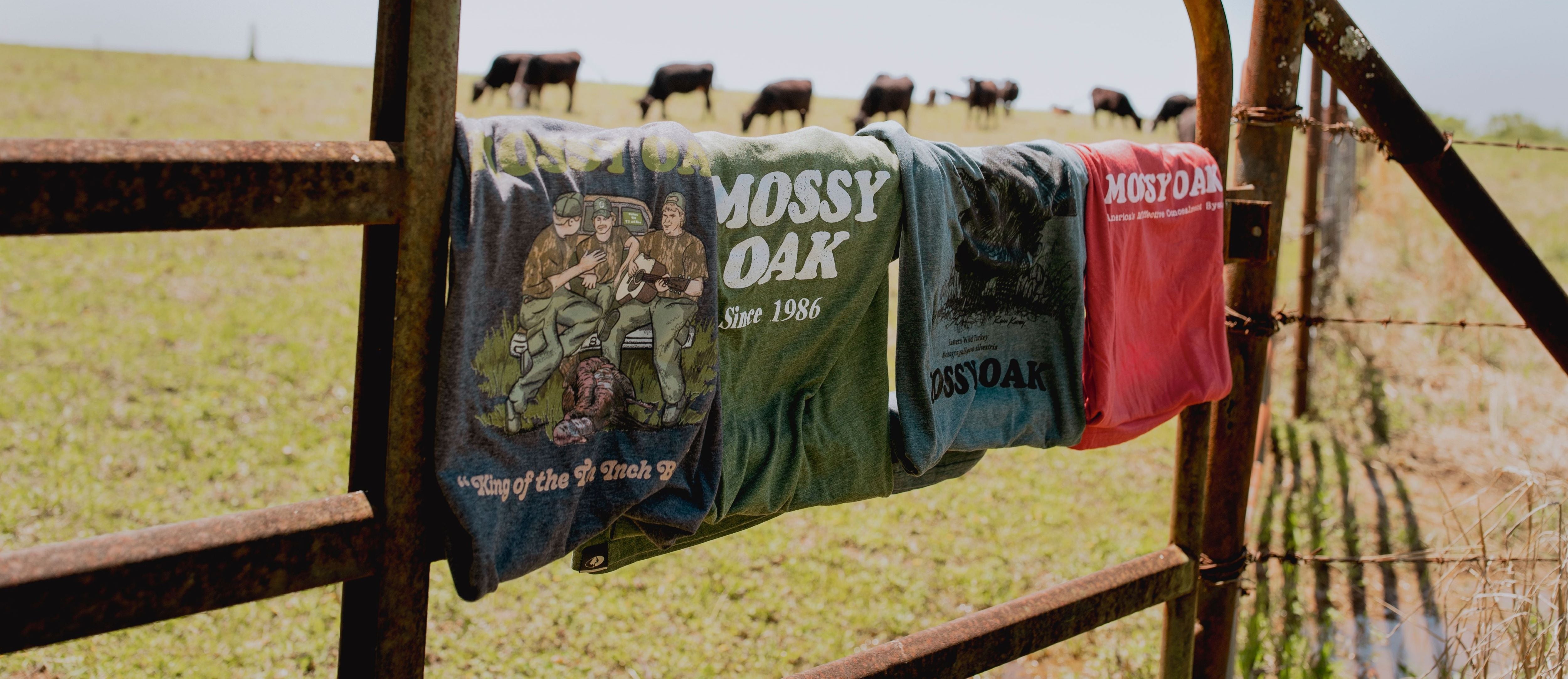 Mossy Oak T-Shirt Men’s Large Red & Black Short Sleeve Hunting Fishing 2  PACK!