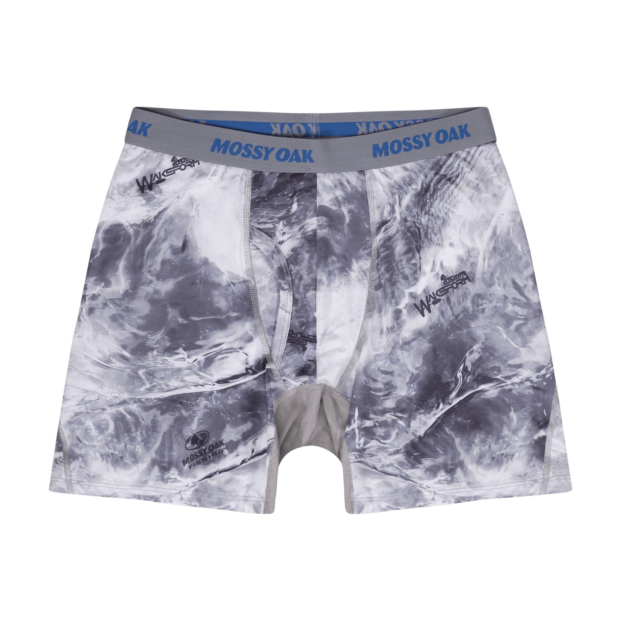 Boxer Uomo Mossy Oak Fishing - Intimo Tecnico Cool Core Traspirante - Camouflage Agua - Per Pesca, Trekking E Outdoor - 2