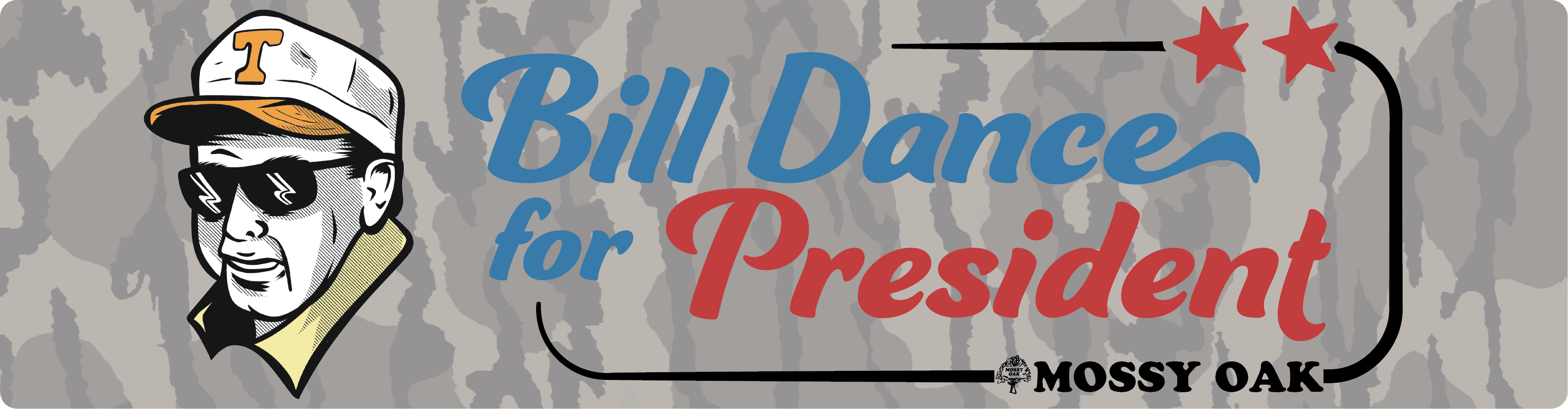 Bill Dance for President Banner Tee – The Mossy Oak Store
