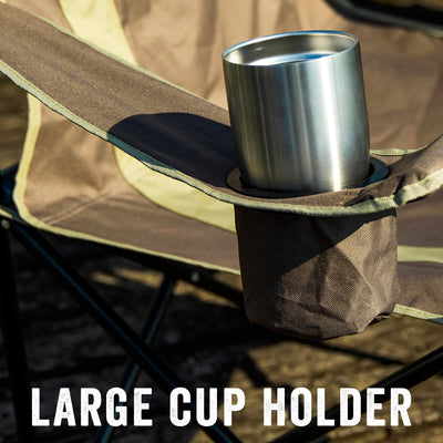 Folding Camp Chair Large Cup Holder