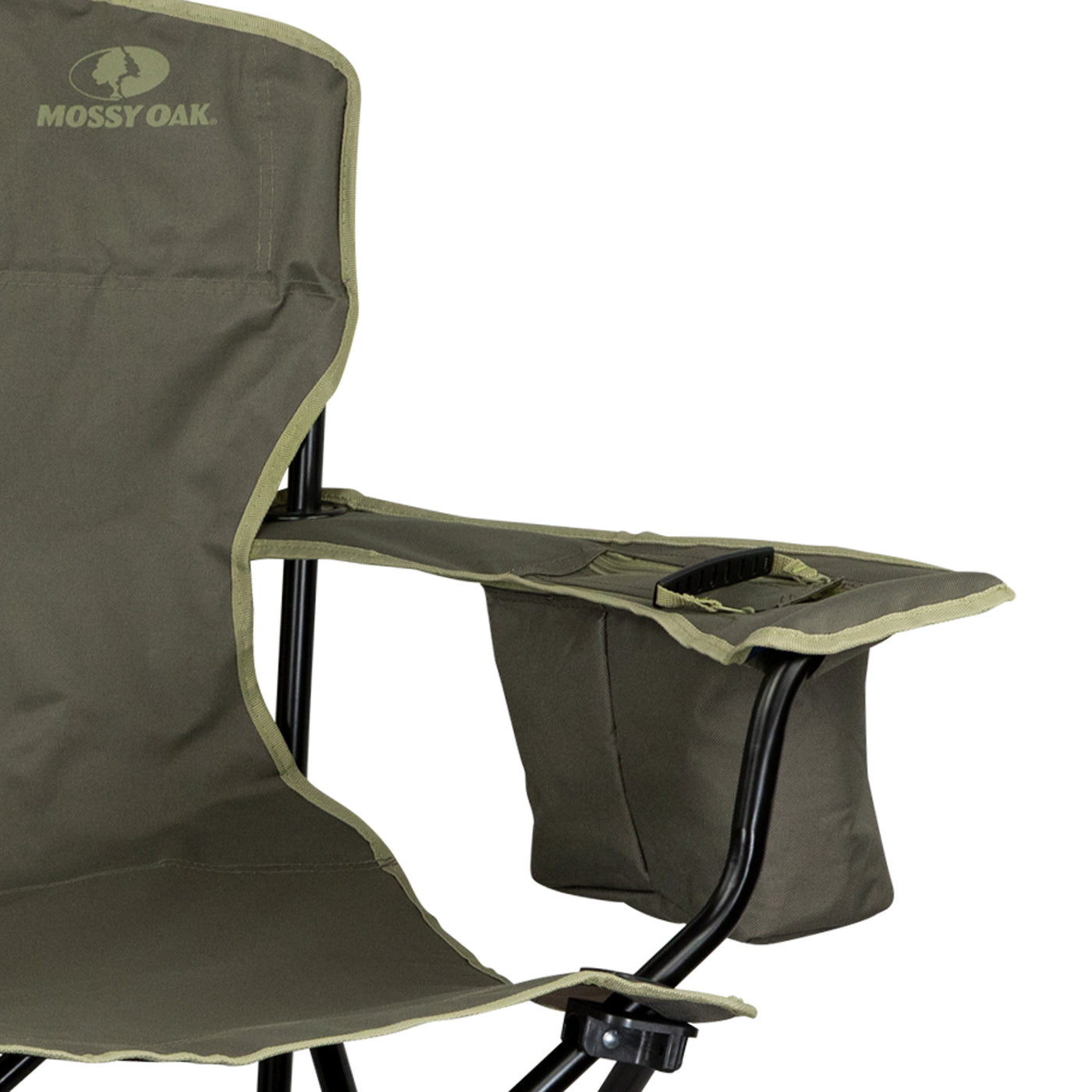 Mossy Oak Deluxe Folding Camping Chair Cooler Pocket 