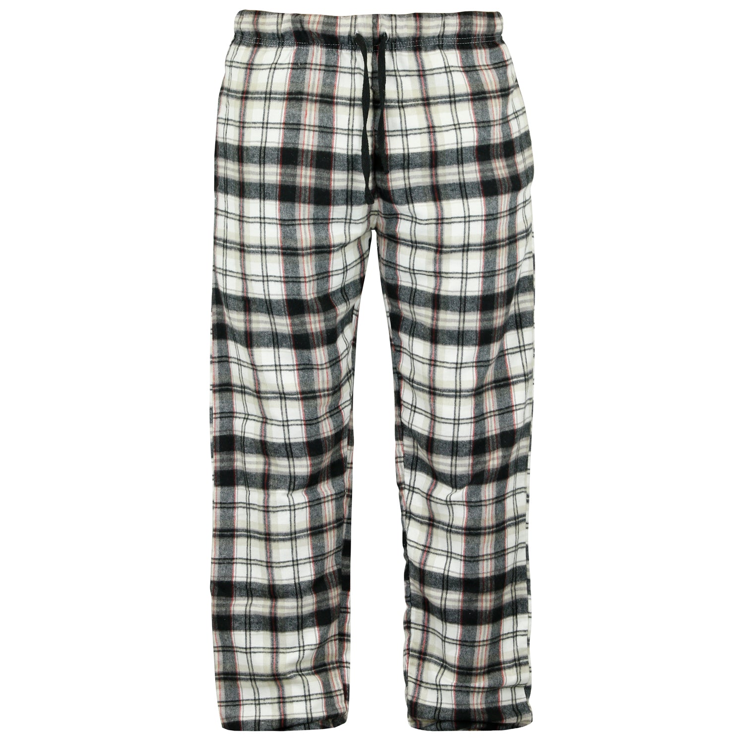 Men's Super Soft Fleece Pants Soft & Warm Realtree Maroon Plaid Lounge Pants