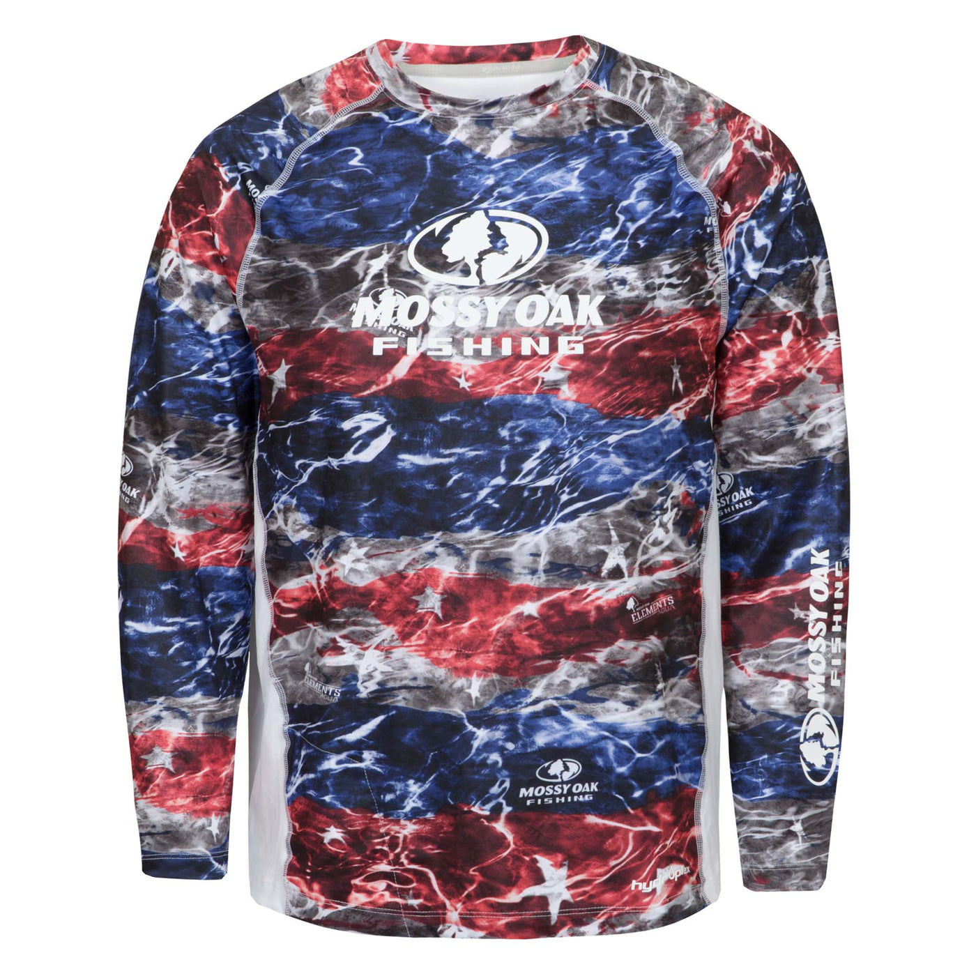 Tidal Breeze Red, White & Blue Long Sleeve Shirt Americana Front 