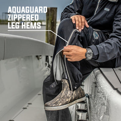 Mossy Oak Fishing Rain Pant Aquaguard Zippered Leg Hems