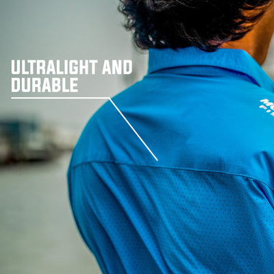 Mossy Oak Fishing Inshore Short Sleeve Shirt Button Down Ultralight and Durable