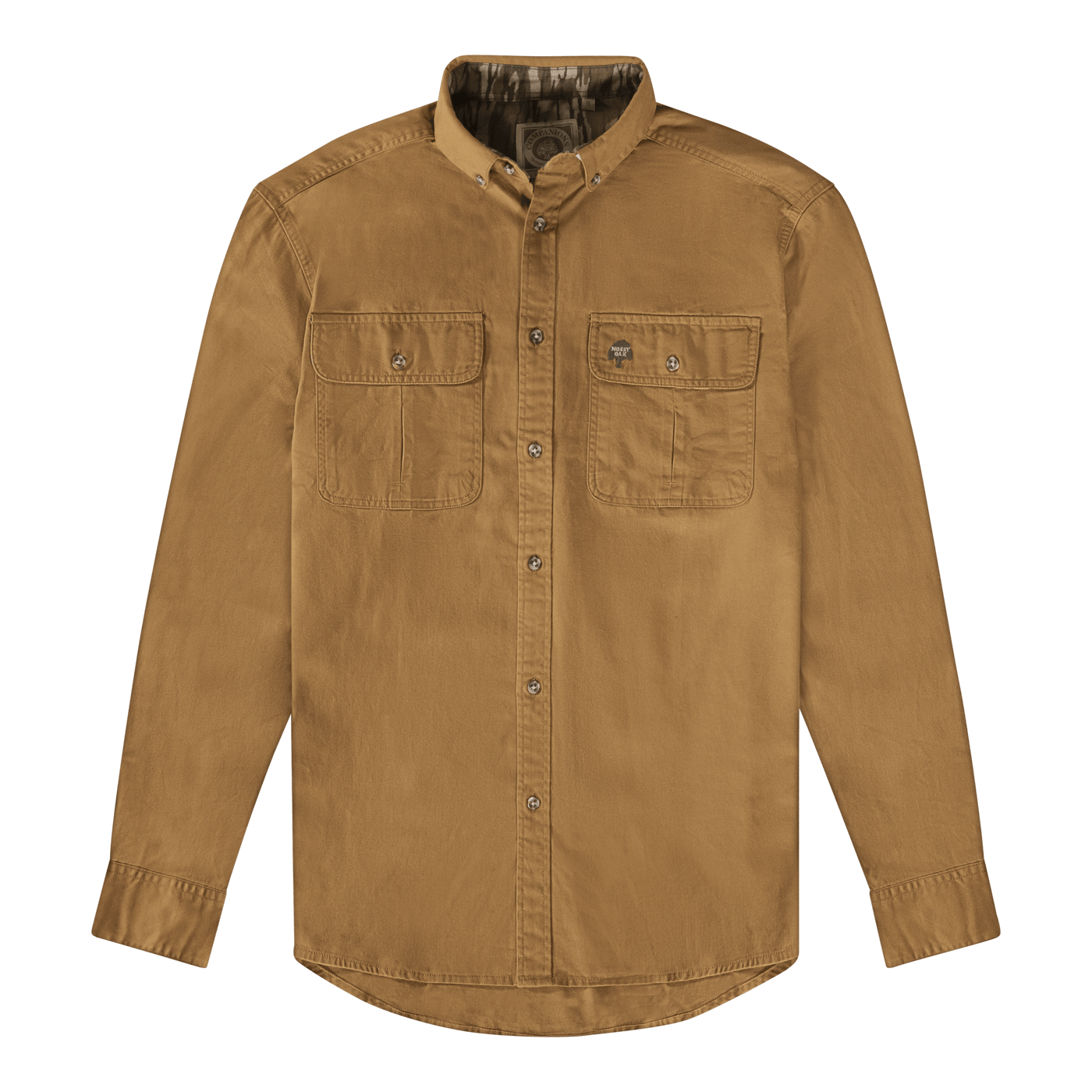 Mossy Oak Companions Long Sleeve Dirt Shirt  Autumn Front 
