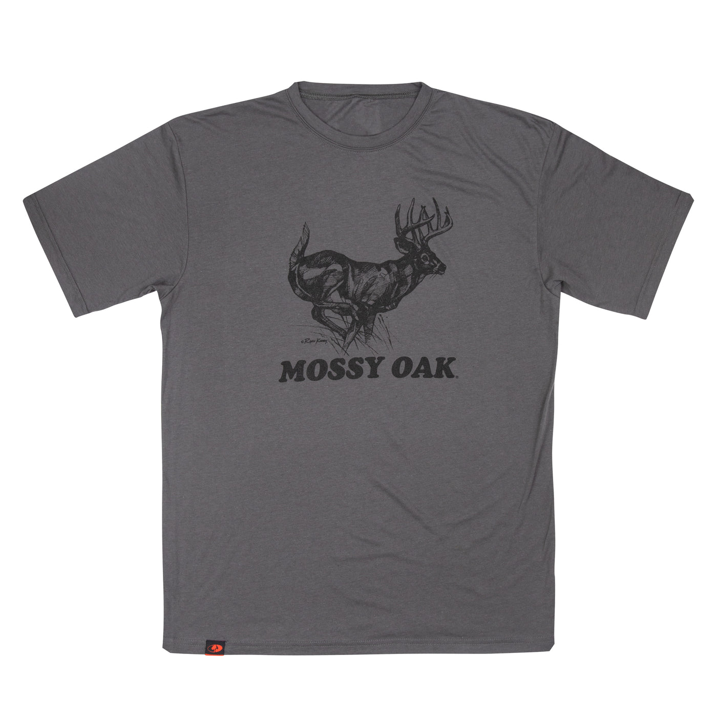 Mossy Oak Ryan Kirby Whitetail  Short Sleeve Tee Pavement