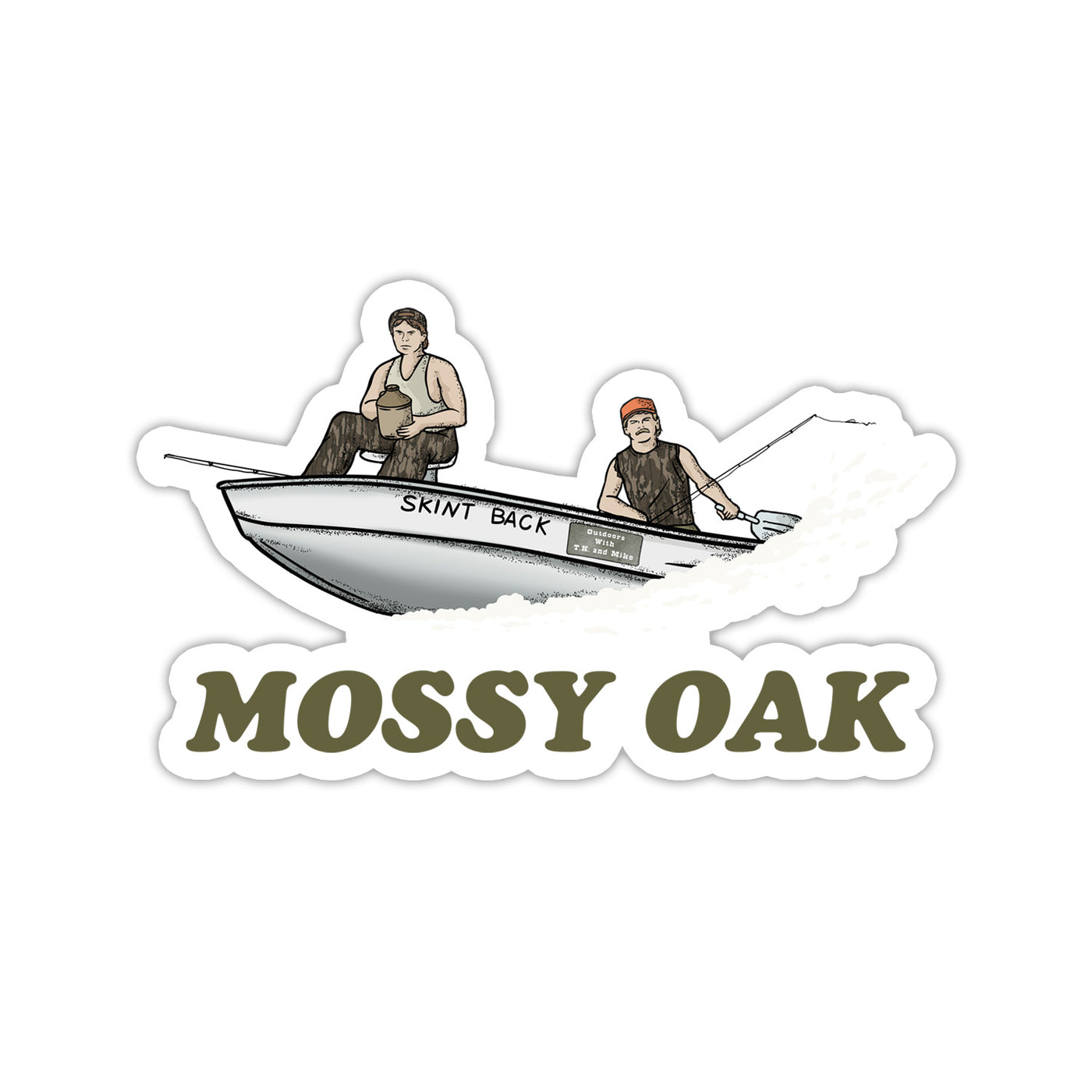 TK & Mike Skint Back Mossy Oak