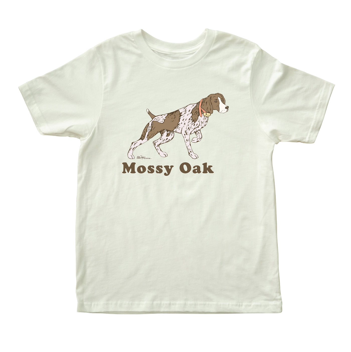 Mossy Oak Youth Pointer Short Sleeve Tee White