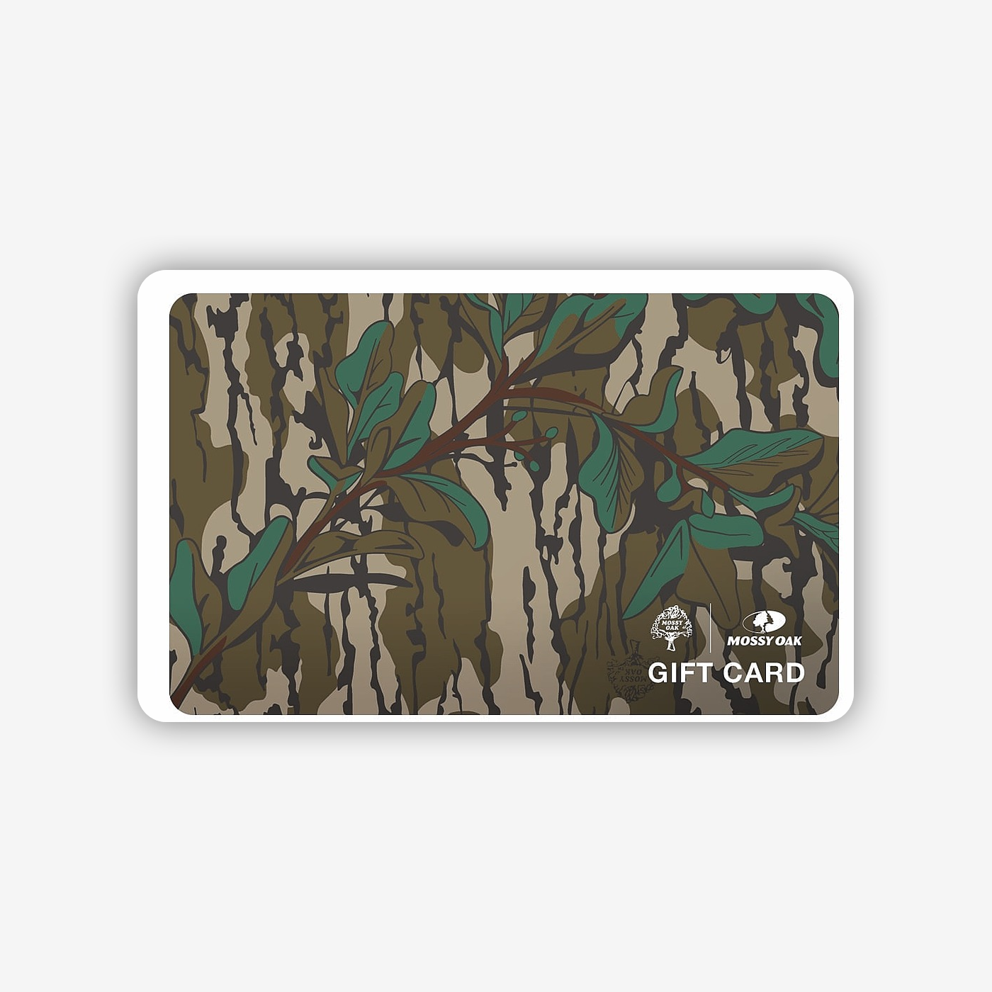 Greenleaf camo pattern gift card.