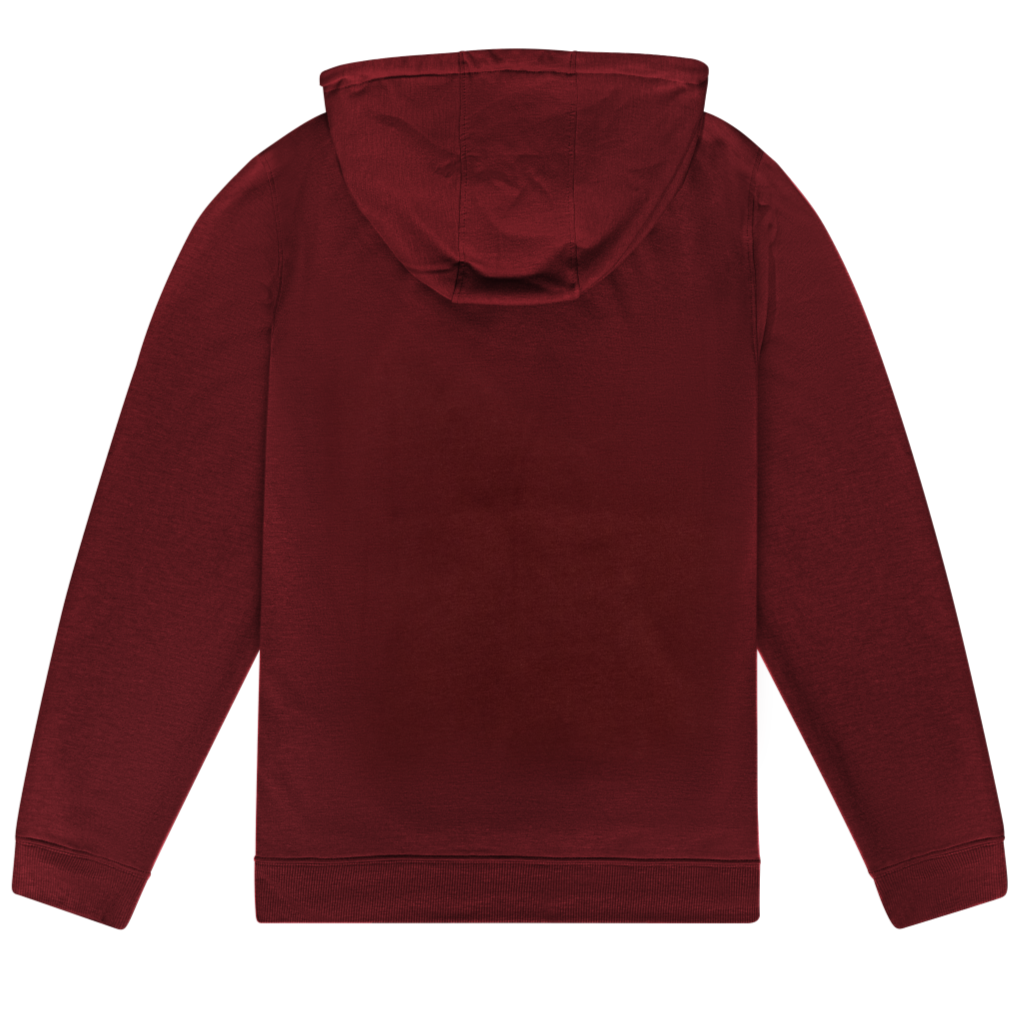 Tombigbee Bamboo Midweight Hoodie -- Mulberry, Back 