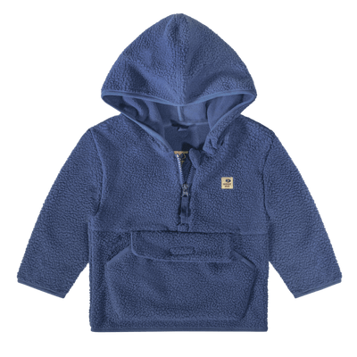 Campfire Toddler Half Zip Fleece Hoodie Midnight Navy