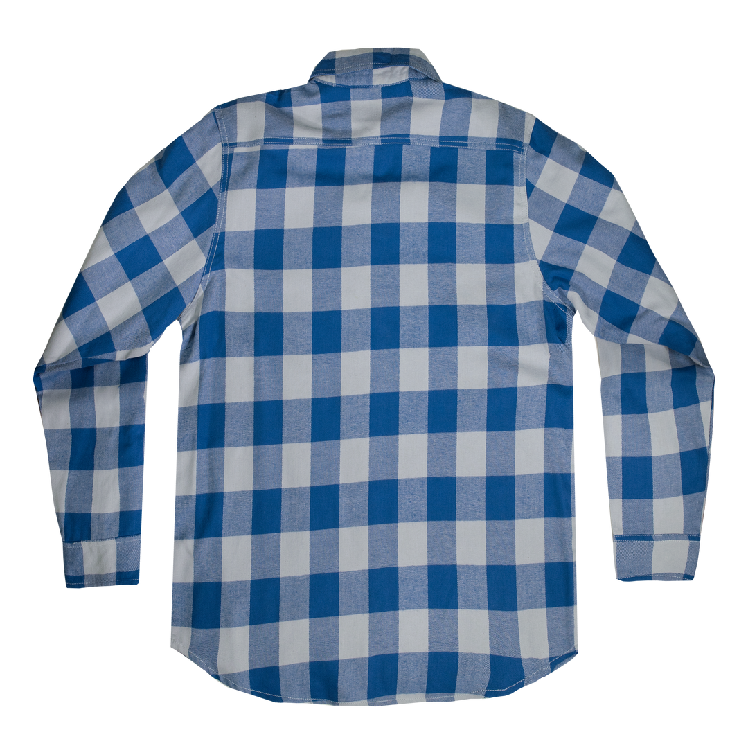 T-shirt M&S Homme En Coton - Violet à Carreaux - Taille 42 Col - Manches Longues