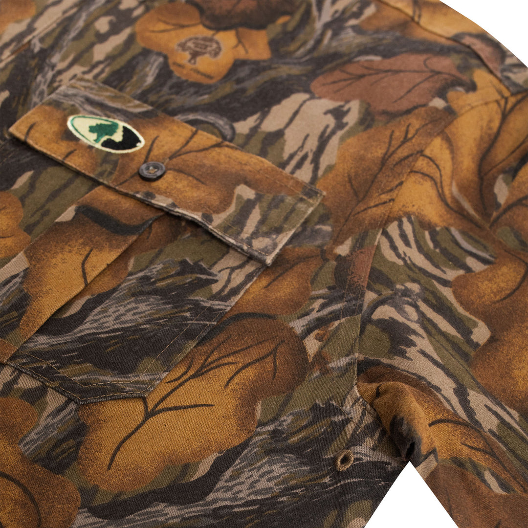 Chemise Boutonnée Mossy Oak Pour Homme, Taille 2XL, Nylon Camouflage, Parfaite Pour La Pêche Et La Chasse, Ventilée