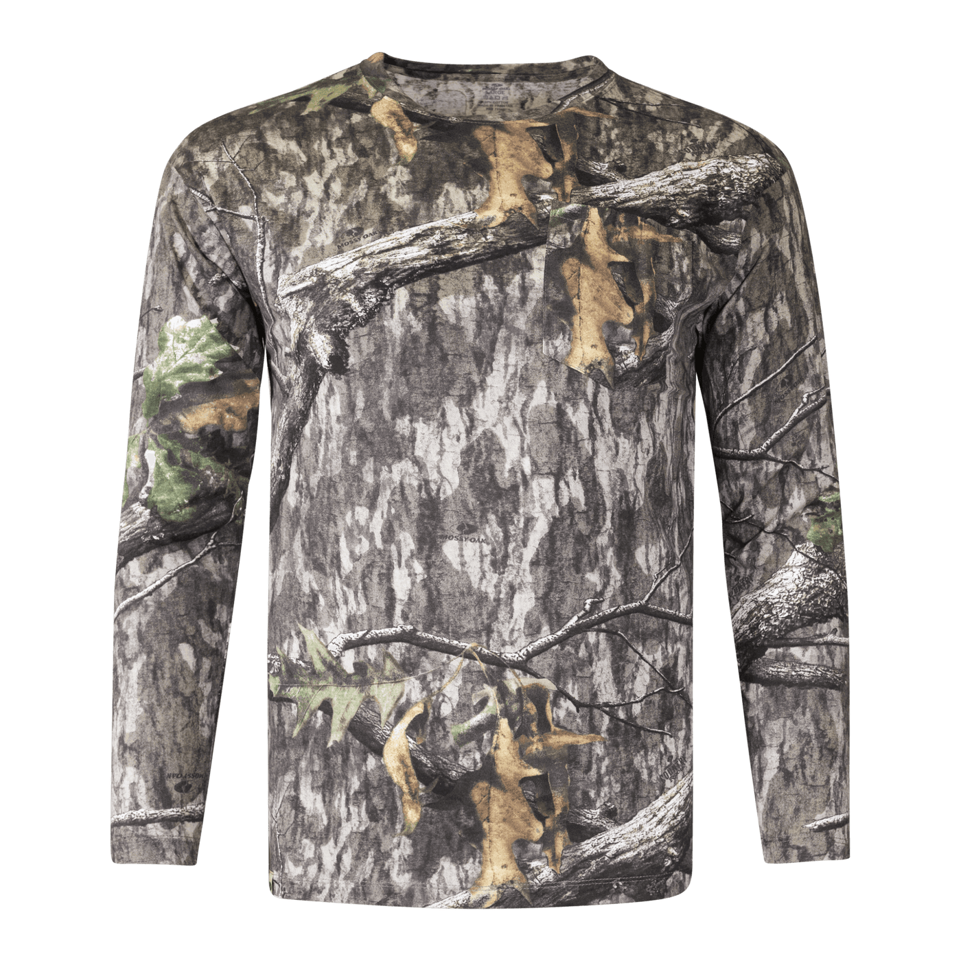 Mossy Oak Cotton Mill Long Sleeve Tee Country Roots Front 