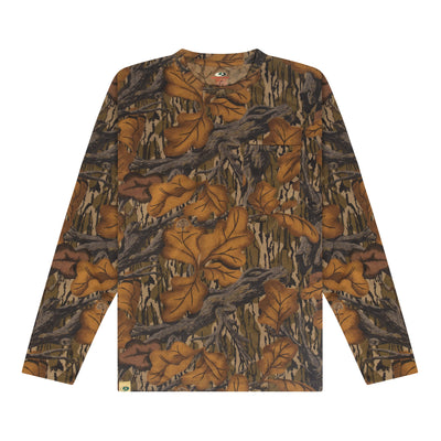 Mossy Oak Cotton Mill Long Sleeve Tee - FALL FOLIAGE