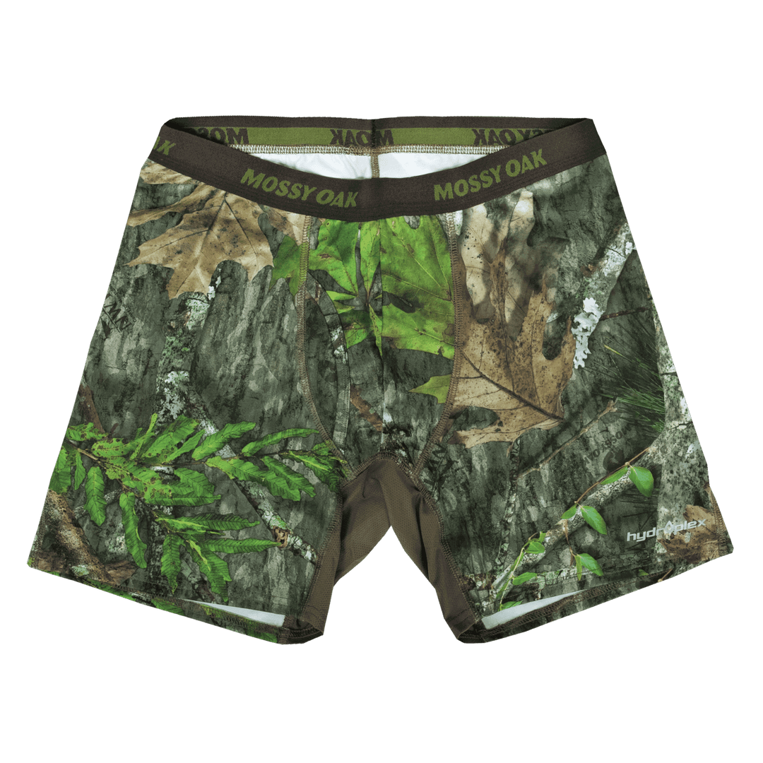 Mossy Oak Men's Fishing Boxer Briefs – Cooling Moisture-Wicking Underwear, 6" Inseam, Fishing Camo Pattern - View #4