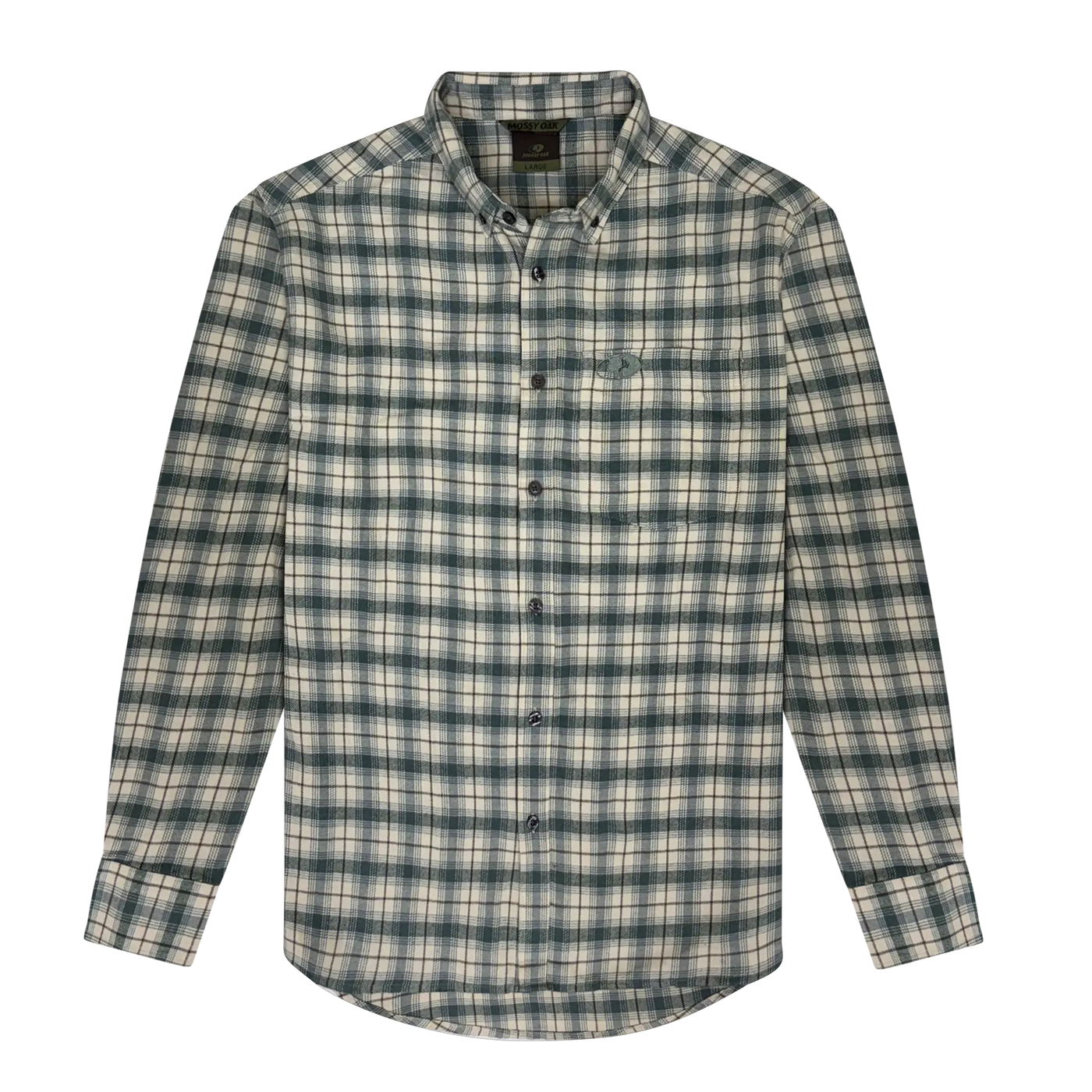 Cotton Mill Yarn Dyed Flannel Shirt - SAGE BRUSH