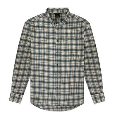Cotton Mill Yarn Dyed Flannel Shirt - SAGE BRUSH