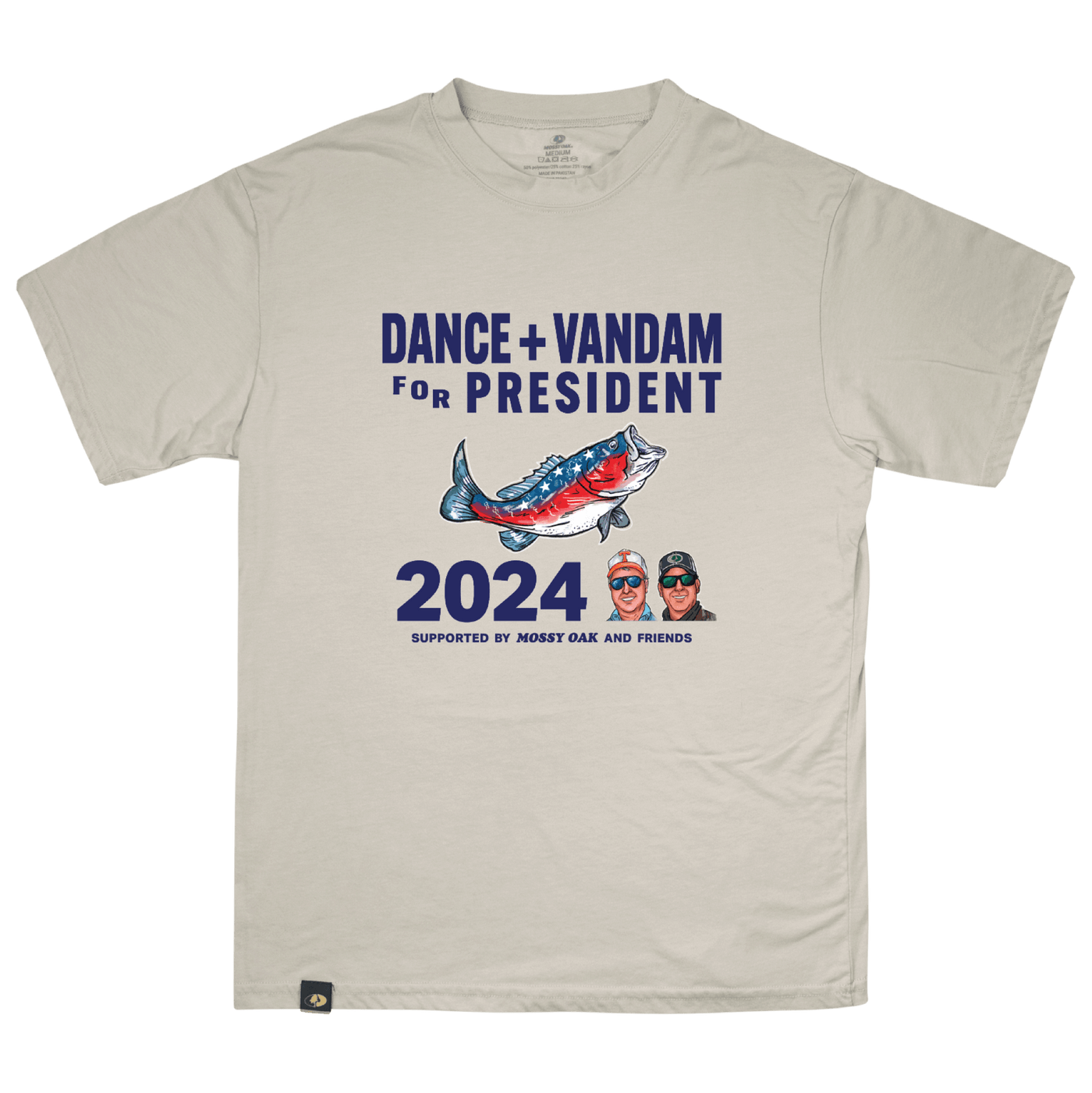 Dance + VanDam American Bass Tee Lunar Rock