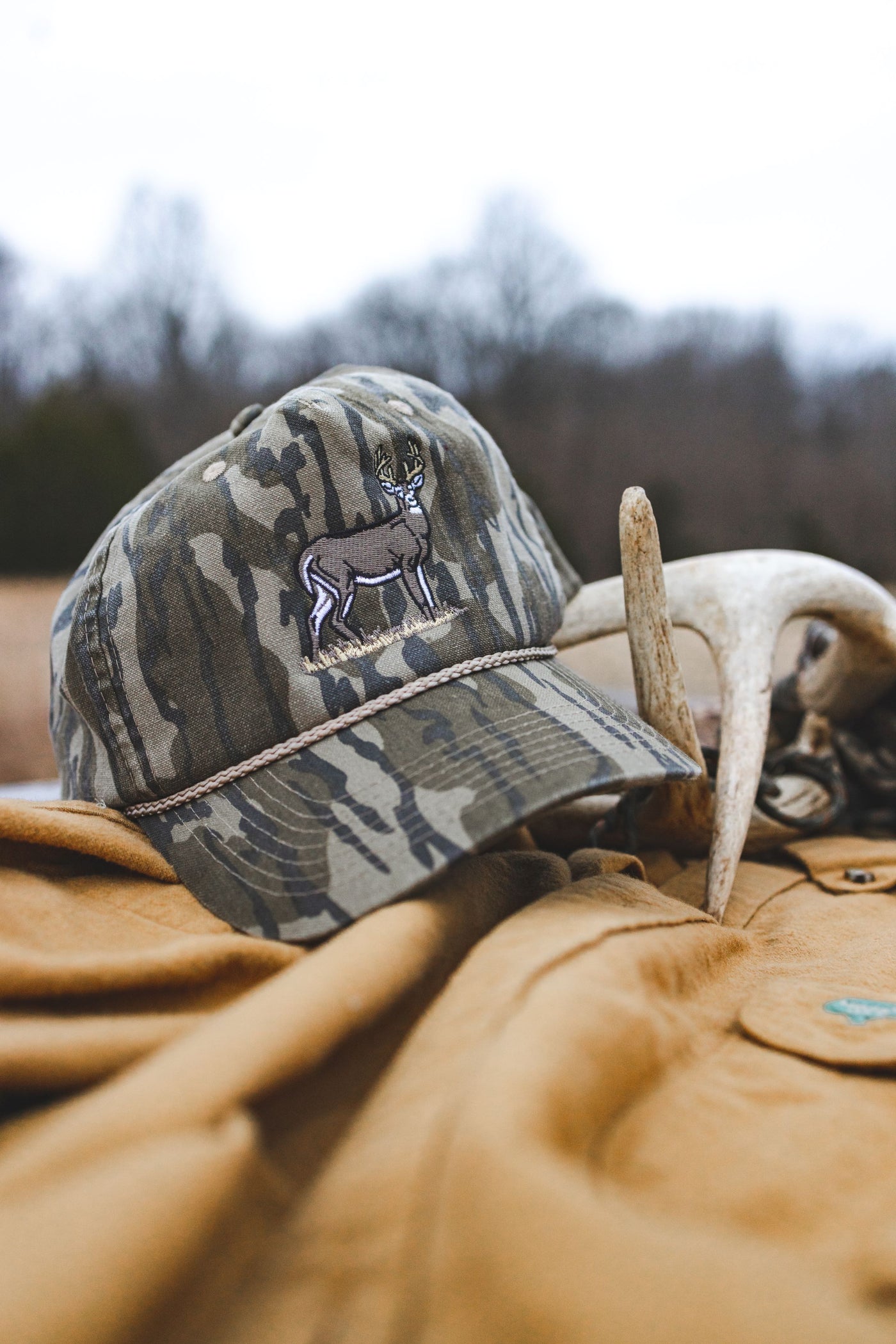 Companions Wright Collectoin Broadside Buck 5-Panel Rope Hat Bottomland 
