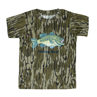 Mossy Oak Toddler Bass Tee ORIGINAL BOTTOMLAND