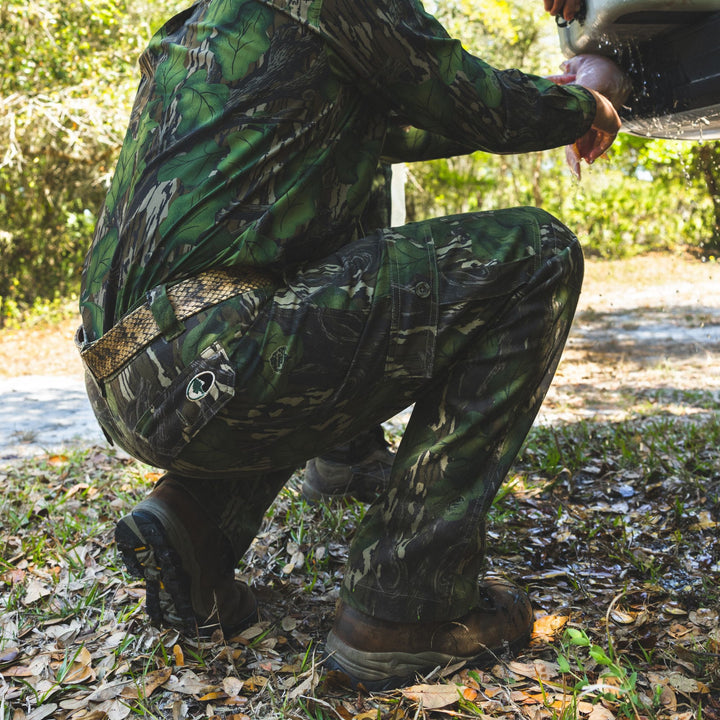 Mossy Oak Hunting Cargo Pants Vintage Mossy Oak Hunting Pants Trousers 36x32 Mens Straight Green