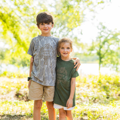 Mossy Oak Youth Vintage Logo Tee
