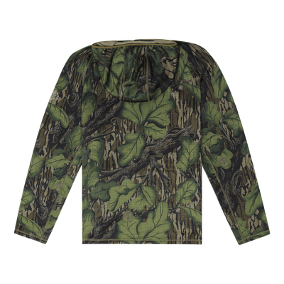 Mossy Oak Woodsman Grid Fleece 1/4 Zip Hoodie