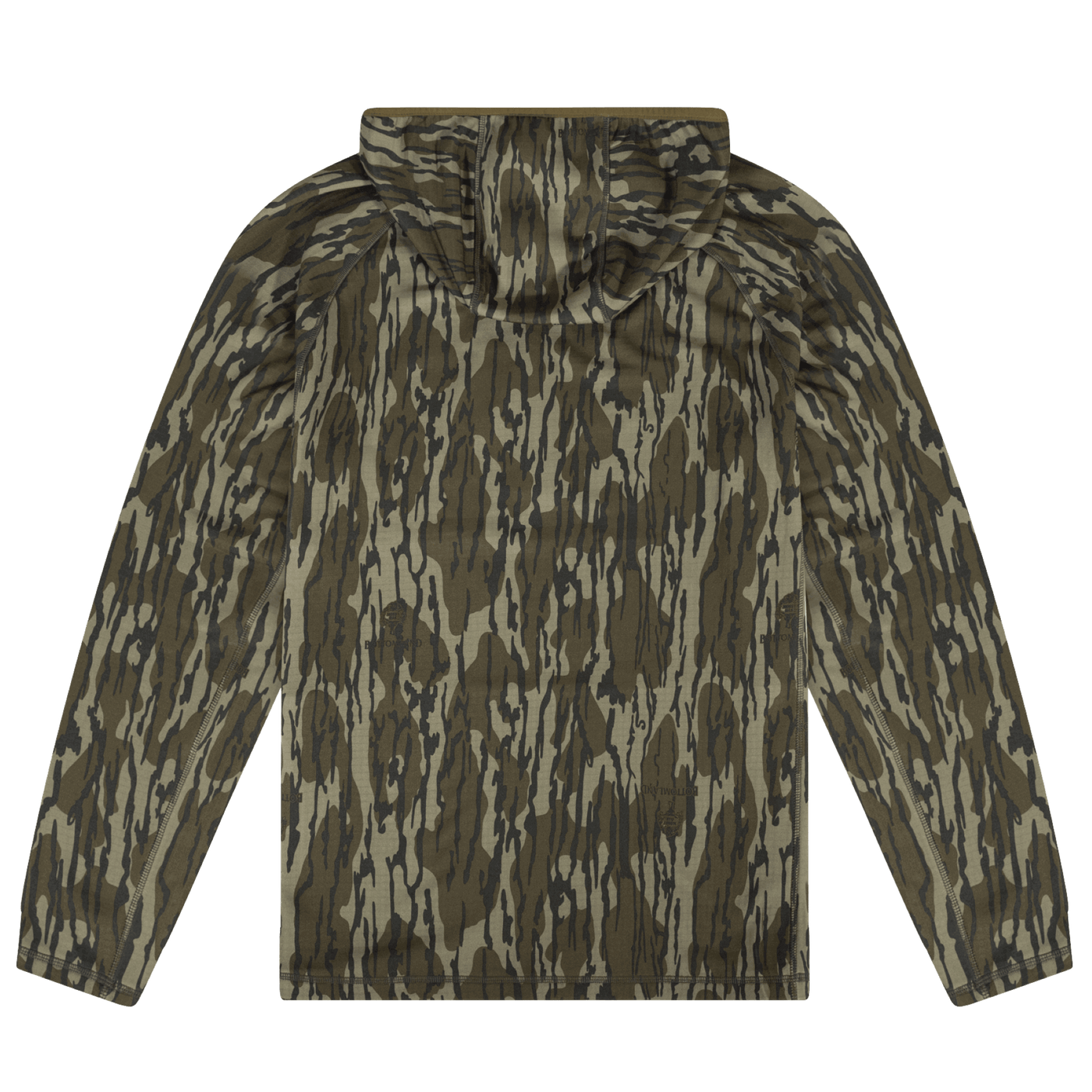 Woodsman Grid Fleece 1/4 Zip Hunting Hoodie Original Bottomland Back 