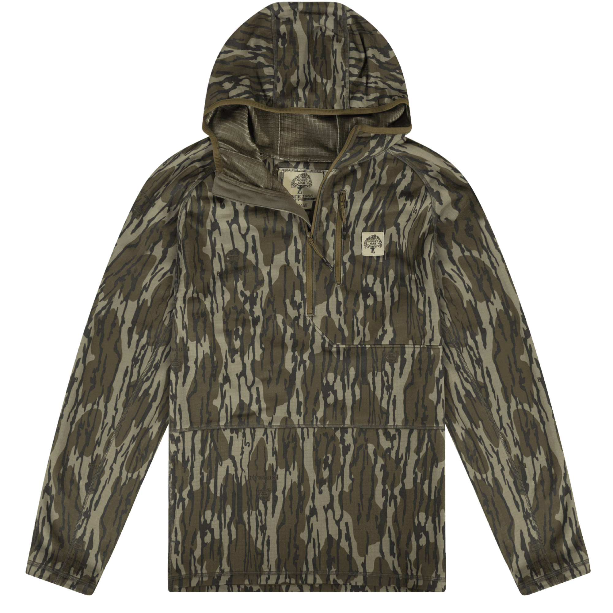 Mossy Oak Woodsman Grid Fleece 1/4 Zip Hoodie – The Mossy