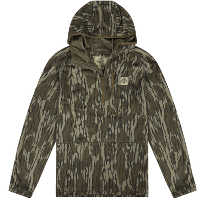 Woodsman Grid Fleece 1/4 Zip Hunting Hoodie Original Bottomland 