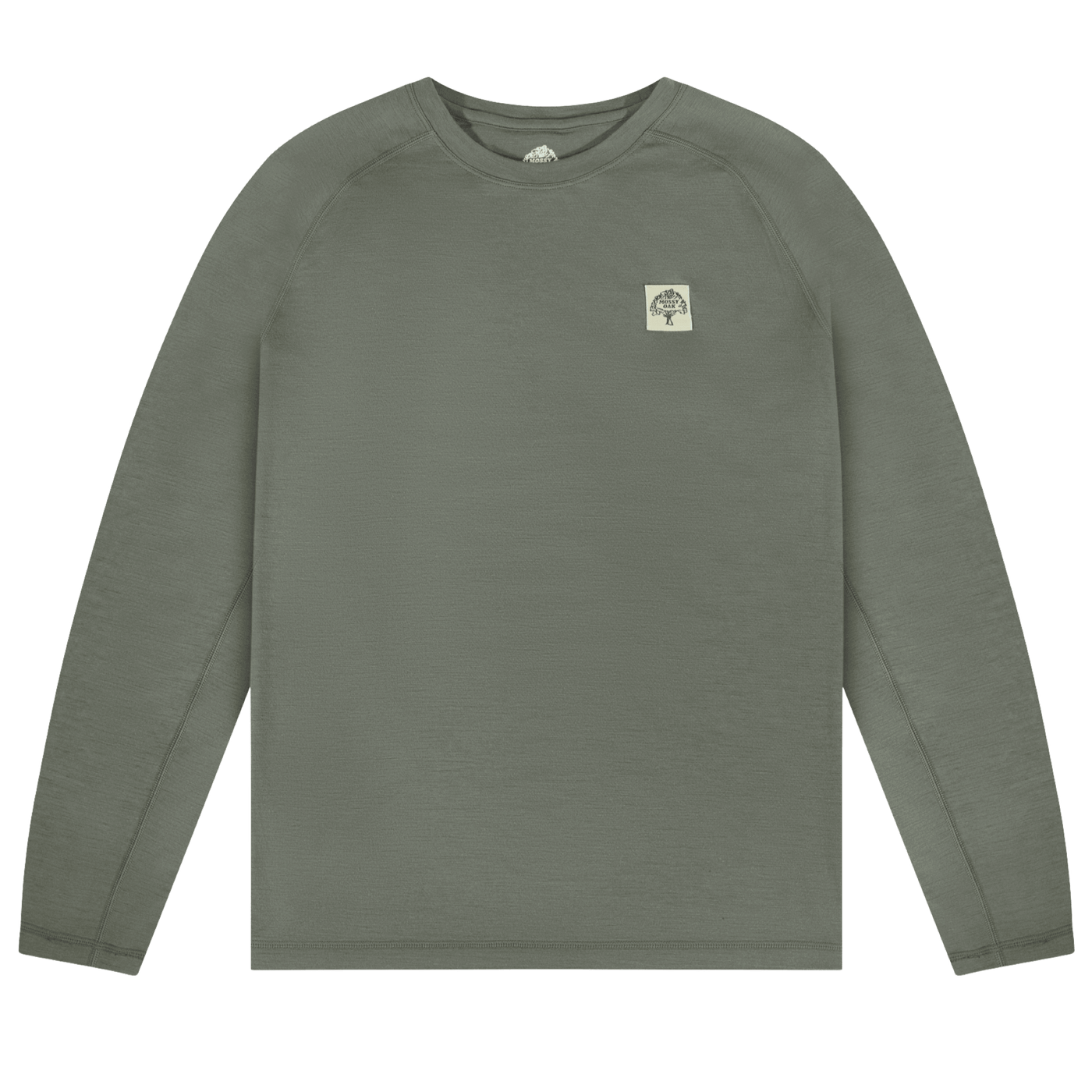 Woodsman Merino Wool Hunting  Base Layer Crewneck Leaf 