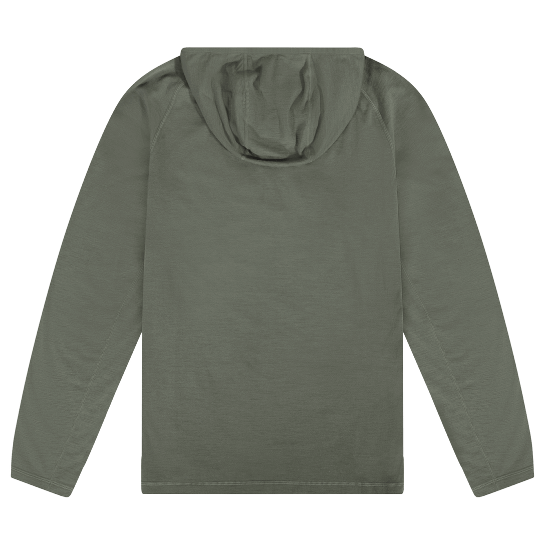 morvelmo over land パーカー ZSOSBA Merino Wool Jacket Men's Zip Up Hoodie Coat Long