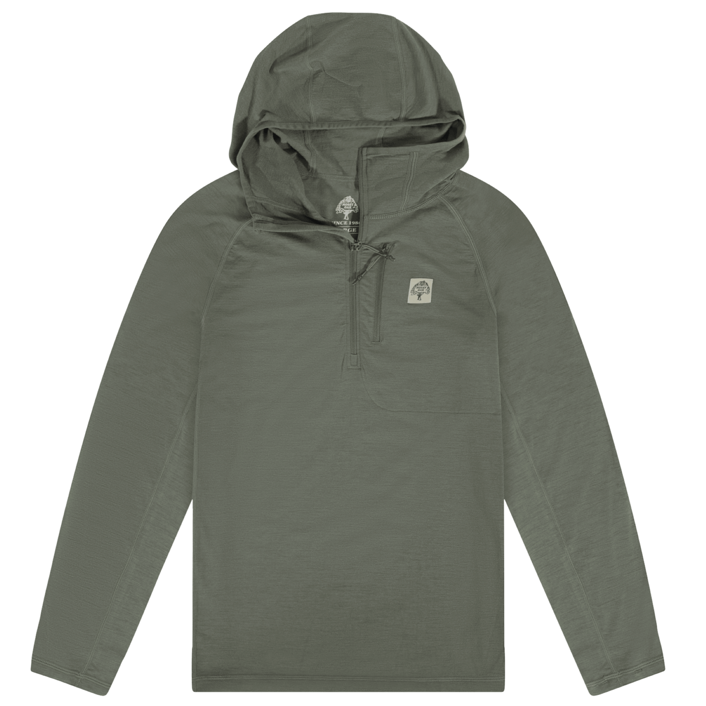 Woodsman Merino Wool  Base Layer Hunting Hoodie Leaf 