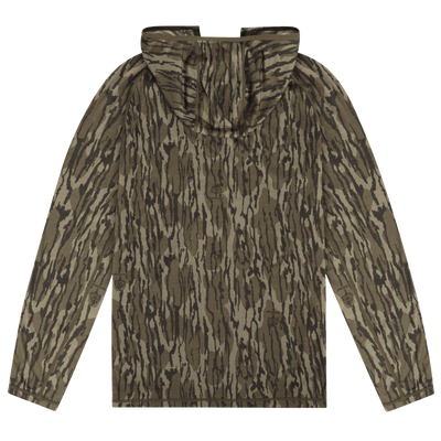 Woodsman Merino Wool  Base Layer Hunting Hoodie Original Bottomland Back 