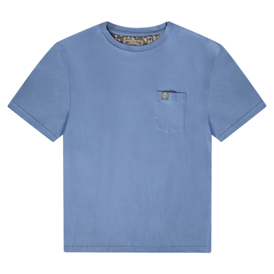 Tombigbee Light Short Sleeve Pocket Tee Blue Front 
