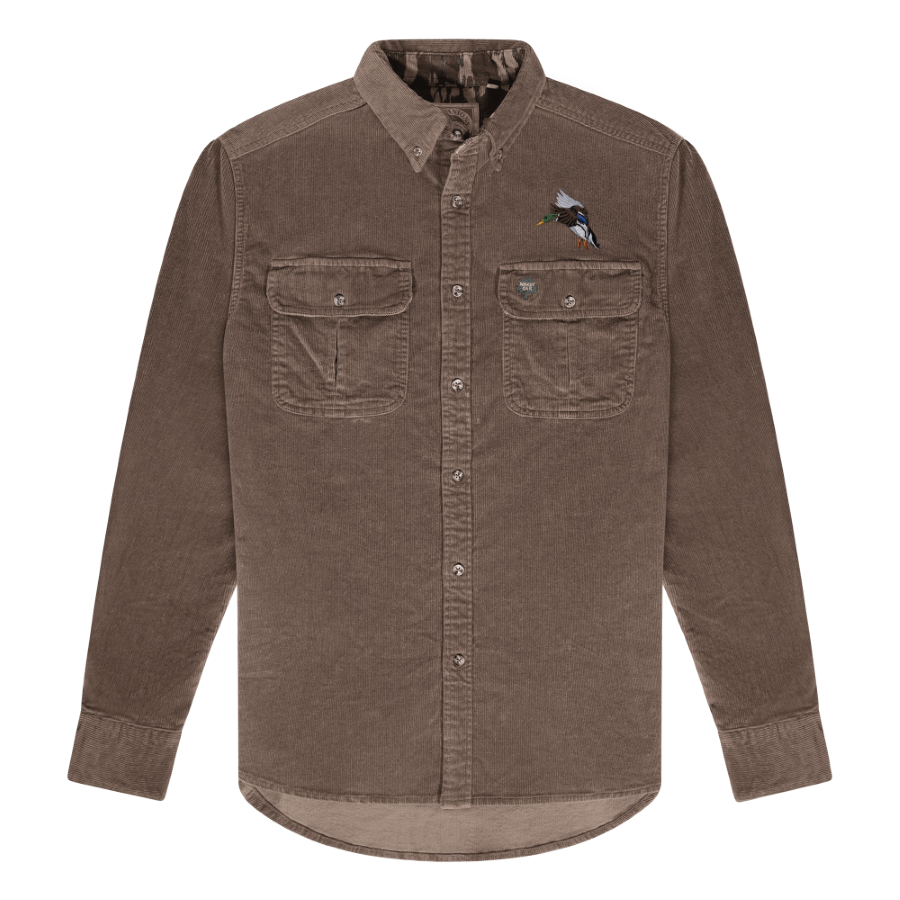 Wright Drake Mallard Shirt | Corduroy Bark