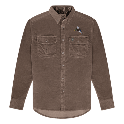 Wright Drake Mallard Shirt | Corduroy Bark