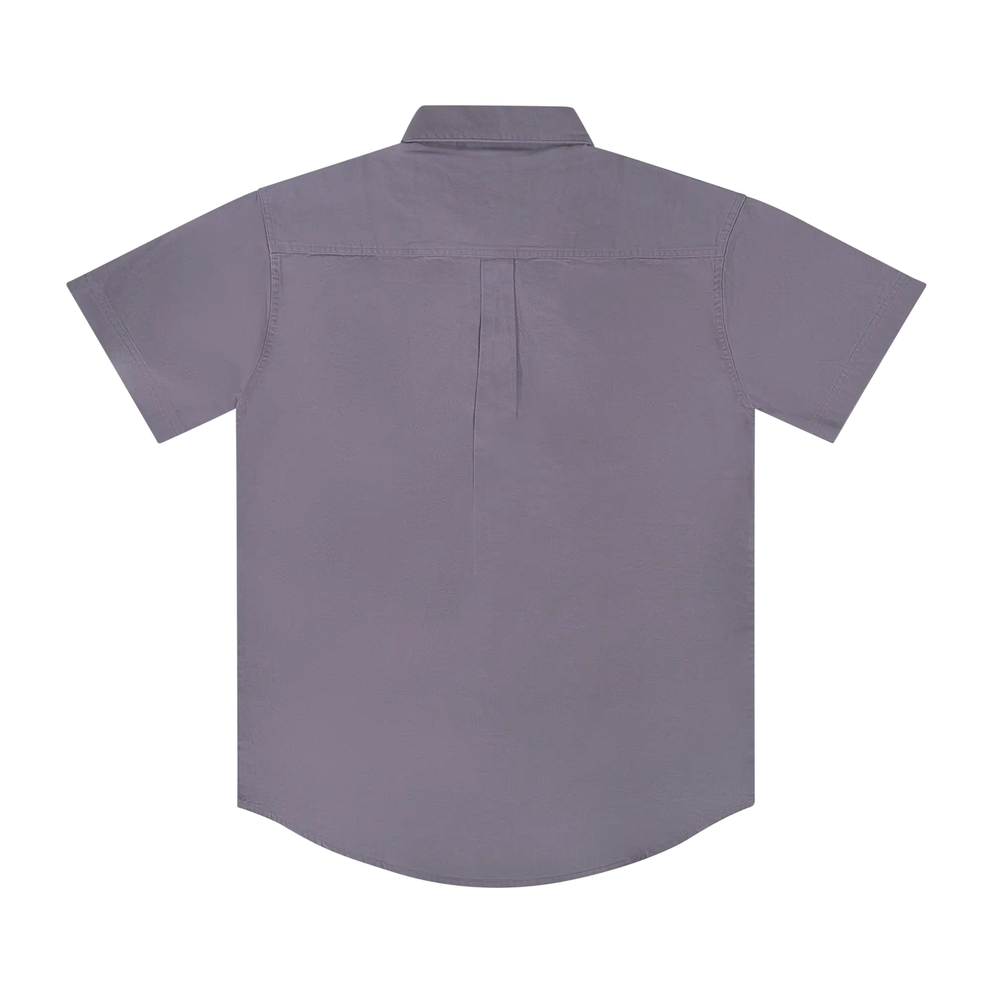Mossy Oak Dirt Shirt Button Down Short Sleeve Grey Back 