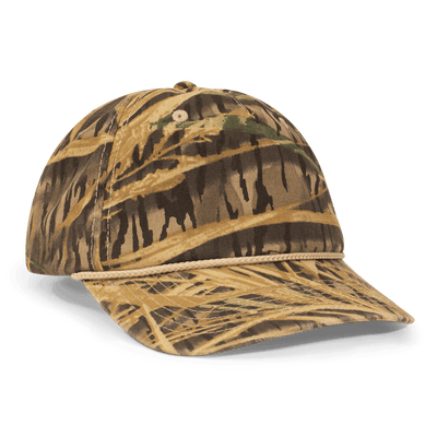 Vintage Rope Solid Camo 5-Panel Hat - OSFM ORIGINAL SHADOW GRASS