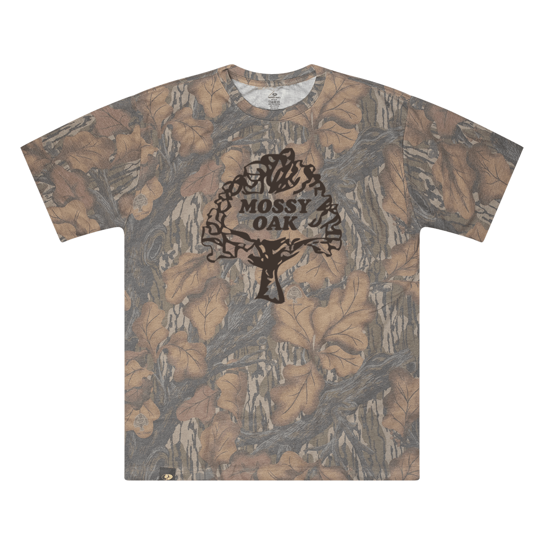Vintage Tree Washed Out Logo Tee - FALL FOLIAGE