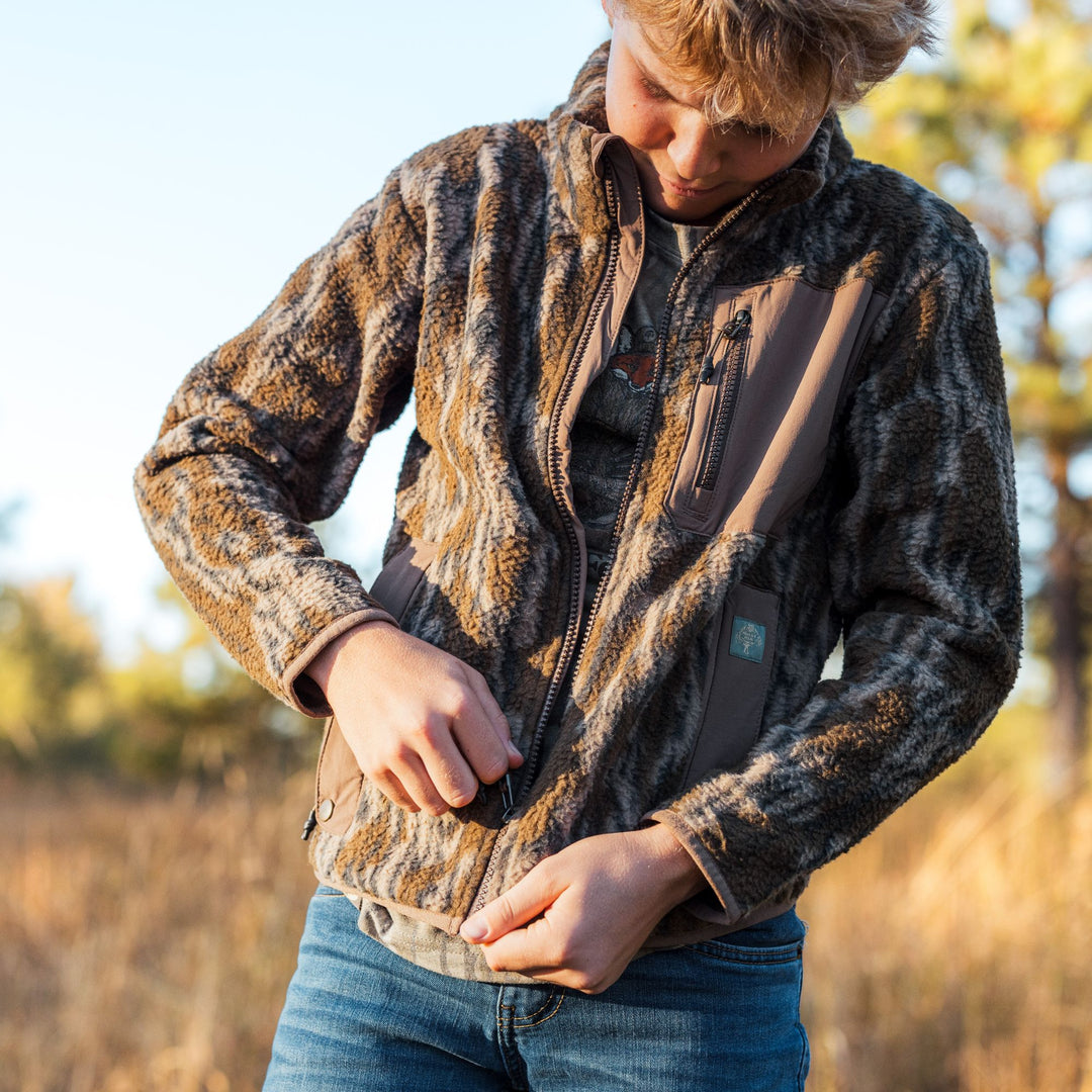 Campfire Fleece Youth Full Zip – The Mossy Oak Store