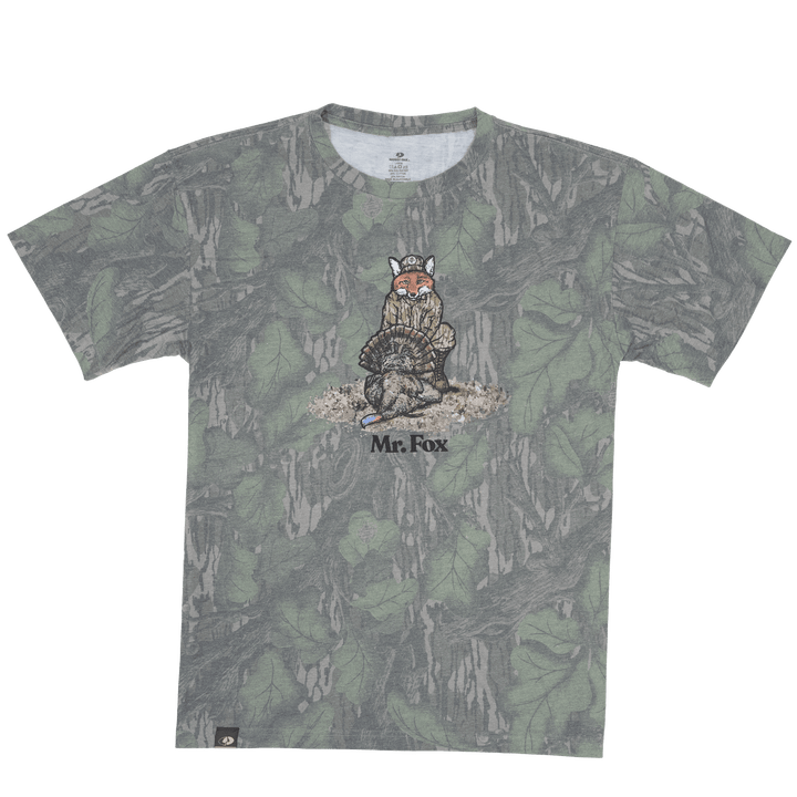 LEONID 花柄 長袖Tシャツ モスグリーングレー Mr.