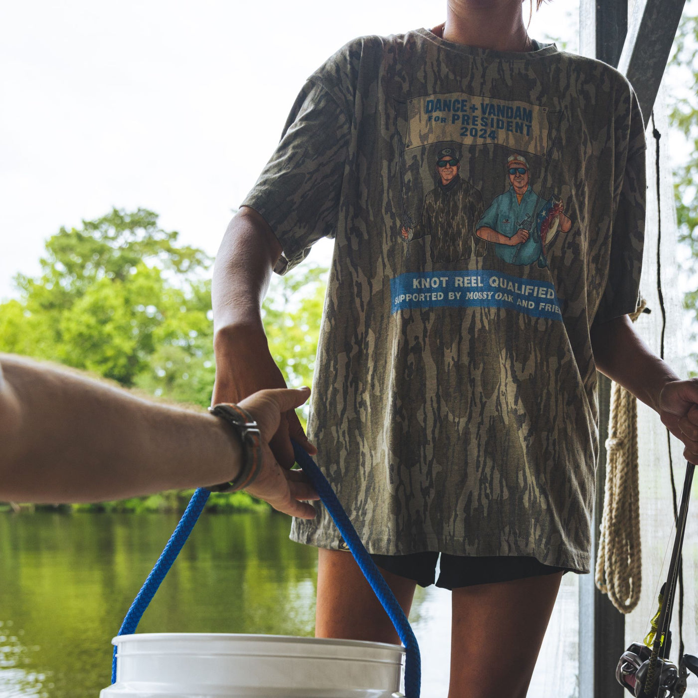 Original Bottomland Bill Dance + Kevin Vandam Banner Tee 