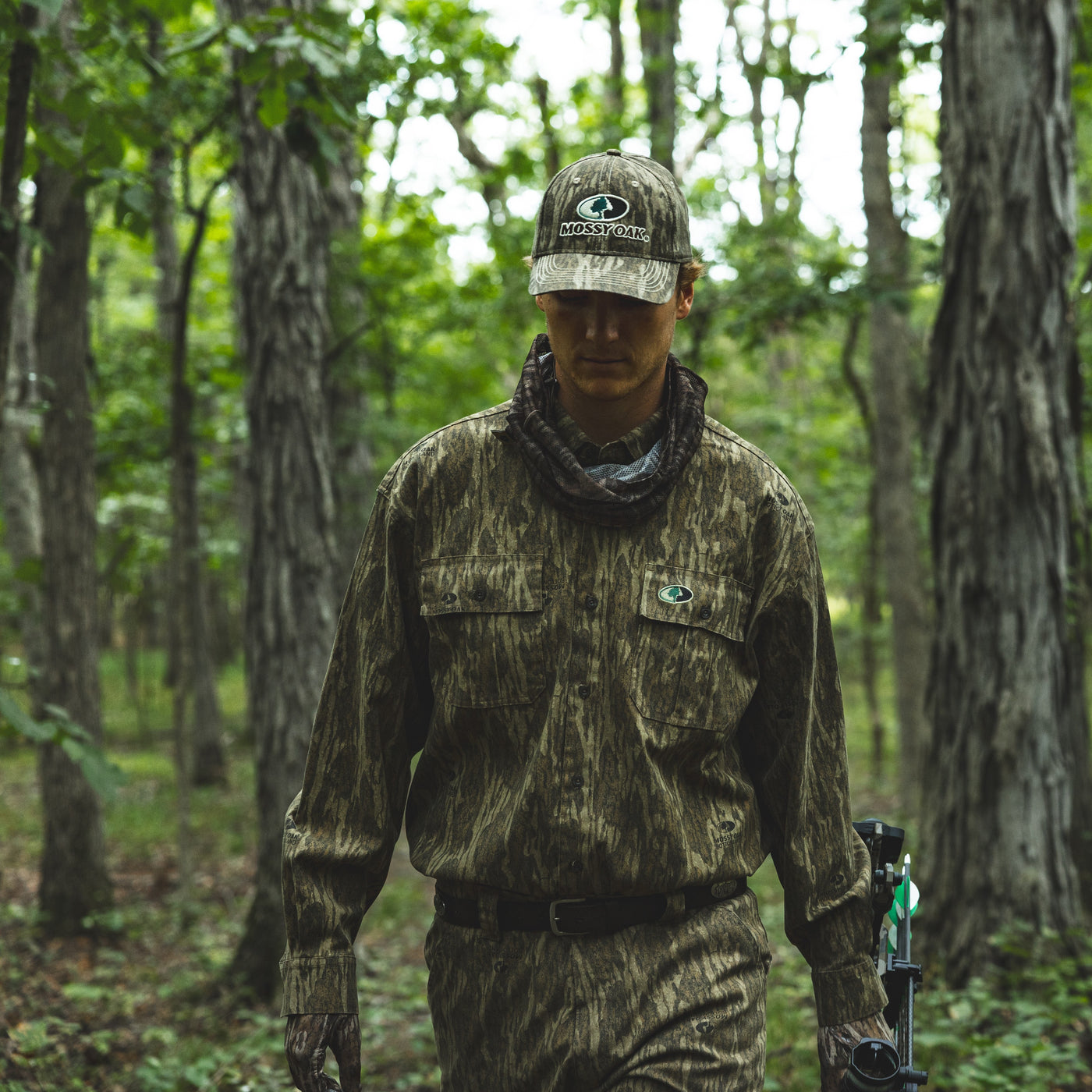Mossy Oak Structured Fullback Logo Hat -