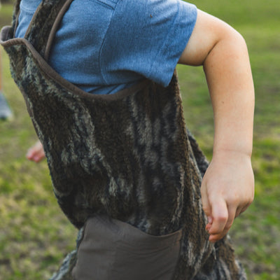 Campfire Fleece Toddler Bib -