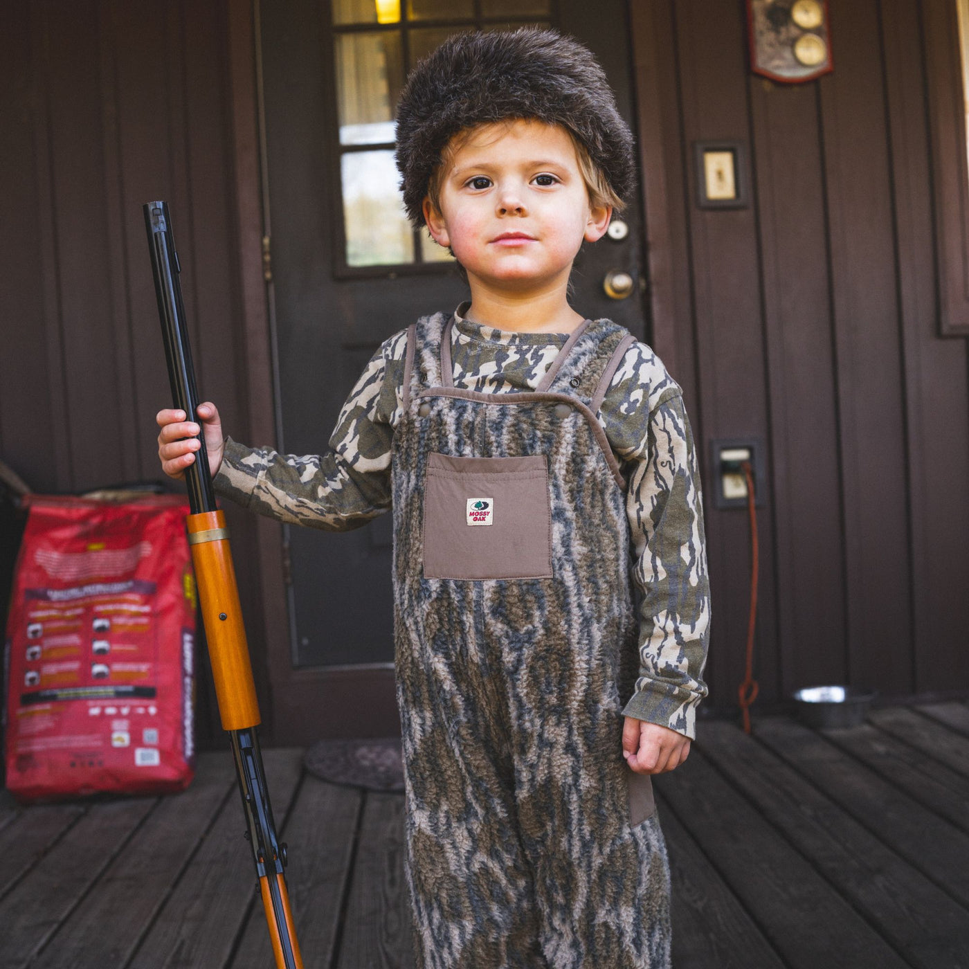 Campfire Fleece Toddler Bib -