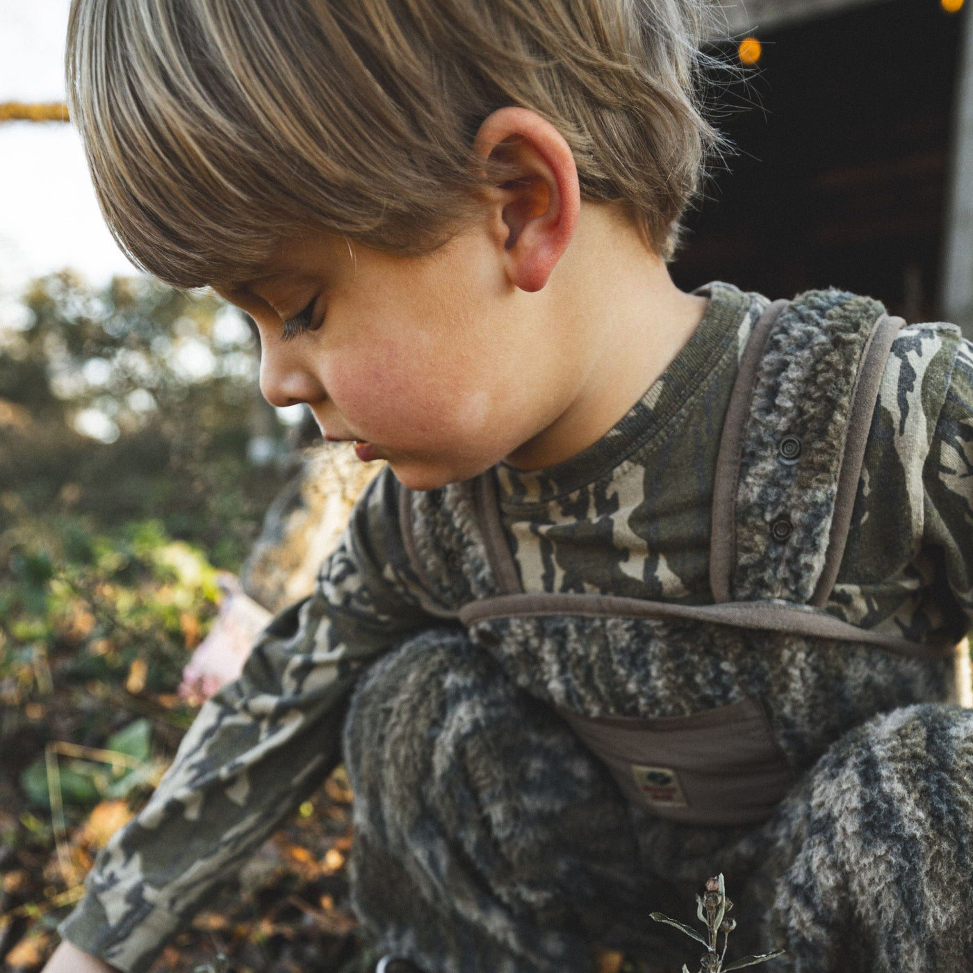 Campfire Fleece Toddler Bib -