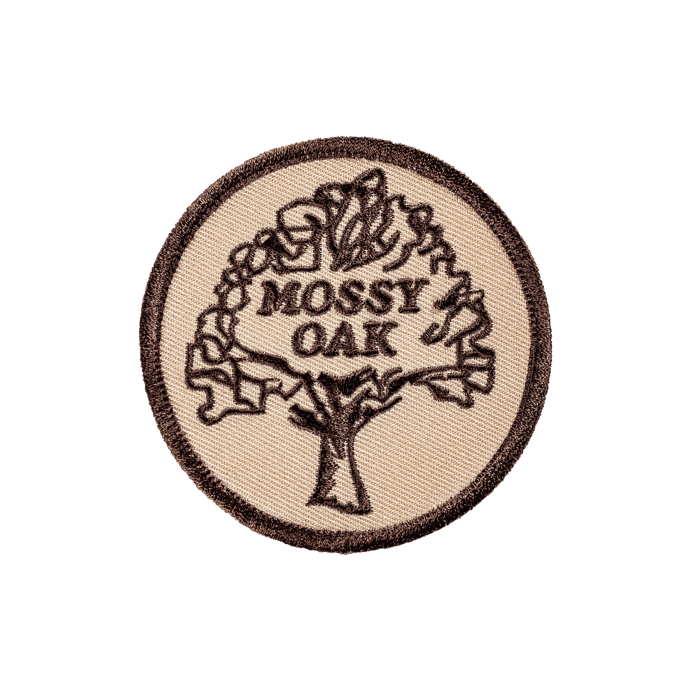 Original Mossy Oak Tree 3” Circle Patch – Brown -